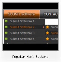 Blue Navigation Bar Buttons HTML Button Design